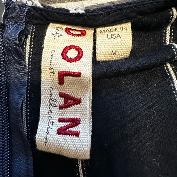 Anthropologie jumpsuit blue and white stripe. With pockets - Picture 2 of 4